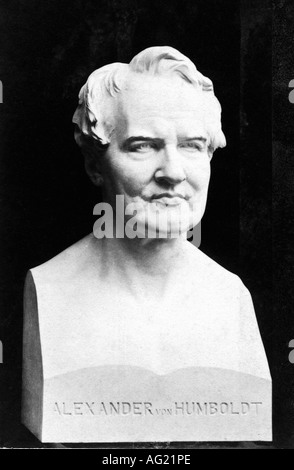 Humboldt, Alexander von, 14.9.1769 - 6.5.1859, German naturalist, portrait, bust, photo by G. Blaeser, circa 1870, geographer, scientist, explorer, 19th century, , Stock Photo