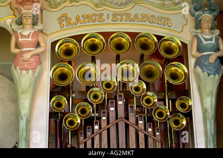 old preserved organ detail at belper steam and vintage event derbyshire 2007 Stock Photo