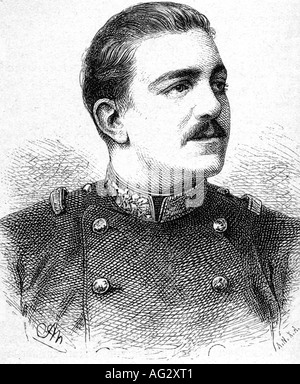 Portrait of Milan Obrenovic IV, King of Serbia (1854-1901), engraving from  a magazine, Stock Photo, Picture And Rights Managed Image. Pic.  DAE-11249786