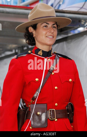 Female Mountie at the Royal Canadian Mounted Police Depot, RCMP Stock ...