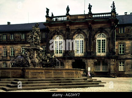 geography/travel, Germany, Bavaria, Bayreuth, castles, New Palace, 1753, Stock Photo