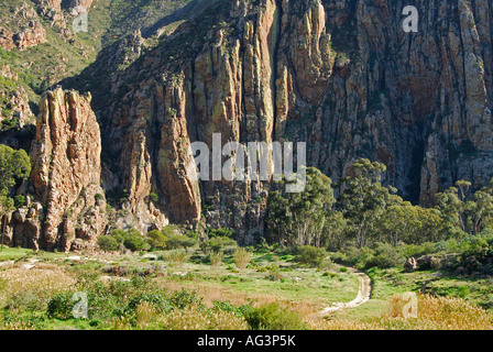 Kogmanskloof near Montague with it's hot water spa, Western Cape, South Africa Stock Photo