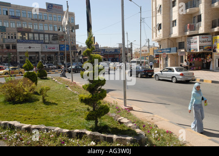 Irbid Rome Irbid, Jordan : The main street in ancient Umm Qais city (old roman and ...