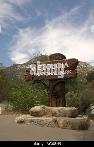 Ash Mountain entrance, Sequoia National Park, California, USA Stock Photo