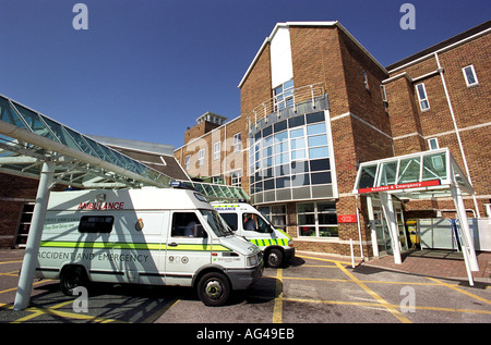 Dorset County Hospital at Dorchester in Dorset, England, UK Stock Photo