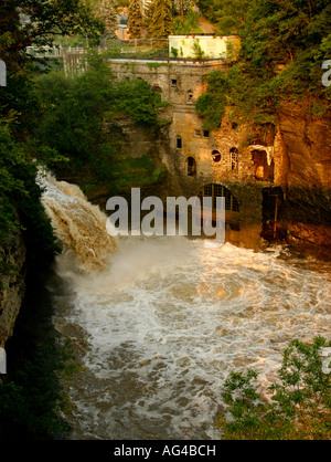 Derelict hydroelectric power station Stock Photo