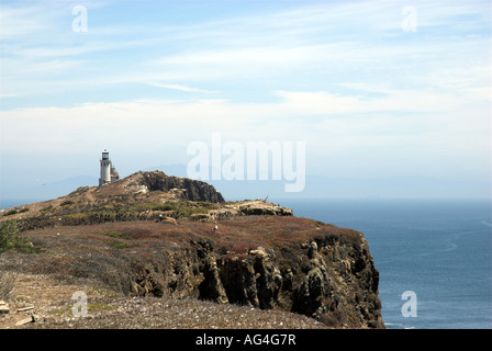 East Anacapa Island with view of the lighthouse Stock Photo