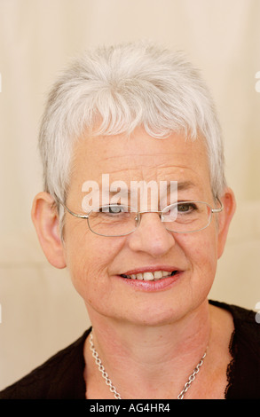 Children's author Jacqueline Wilson pictured at The Guardian Hay Festival 2006 Hay on Wye Powys Wales UK Stock Photo