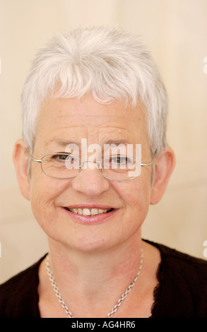 Children's author Jacqueline Wilson pictured at The Guardian Hay Festival 2006 Hay on Wye Powys Wales UK Stock Photo