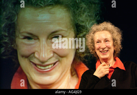 Canadian novelist and poet Margaret Atwood pictured at Hay Festival 2006 Stock Photo