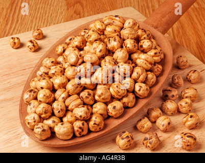 ROASTED YELLOW CHICKPEAS Stock Photo