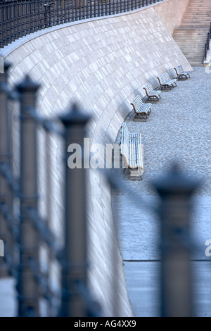 Spreebogen Park on the Berlin Hauptbanhoff side of the Spree river Berlin Germany Berlin Germany Europe Spreebogen Park Spree Ri Stock Photo