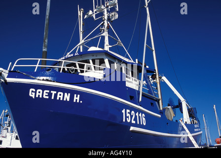 Crab fishing boats in Shippagan New Brunswick Stock Photo