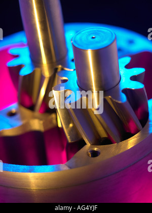 close up of gears Stock Photo