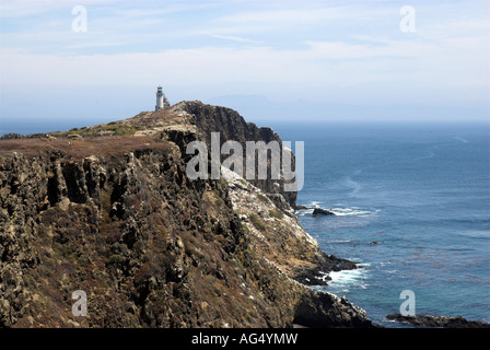 East Anacapa Island with view of the lighthouse Stock Photo