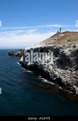 East Anacapa Island with view of the lighthouse Stock Photo