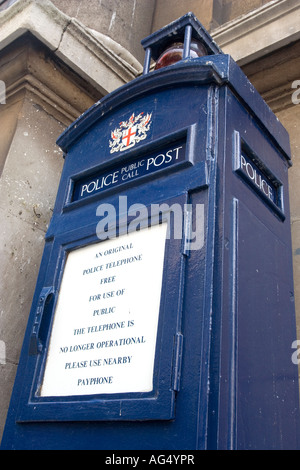 Disused public police call box Stock Photo