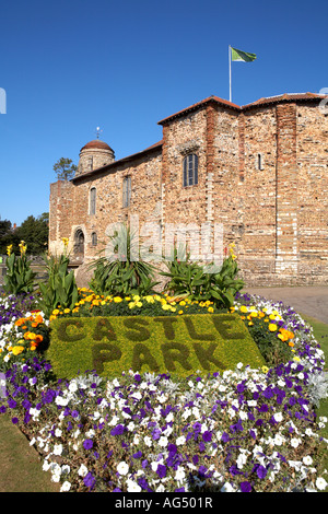 Europe England Essex Colchester Castle Museum Park Gardens Stock Photo