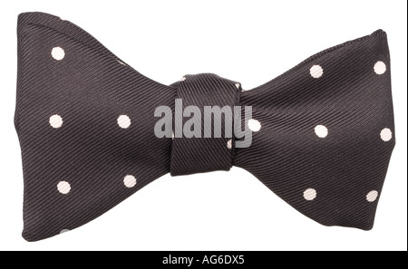 Polka dot dickie bow Stock Photo