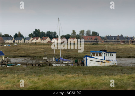 MALDON ESSEX ANCIENT FISHING PORT ON THE RIVER BLACKWATER ON THE EAST COAST OF ENGLAND Stock Photo