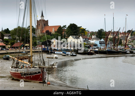 MALDON ESSEX ANCIENT FISHING PORT ON THE RIVER BLACKWATER ON THE EAST COAST OF ENGLAND Stock Photo