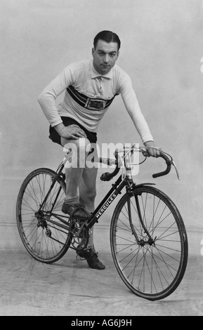 Charles Holland - pioneer racing cyclist and first English rider to enter the Tour de France in 1937 Stock Photo