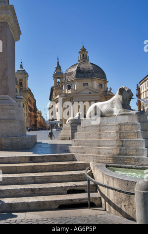 Piazza del Popolo Rome Italy Stock Photo