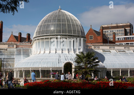 The palm house in Belfasts Botanic Gardens Stock Photo