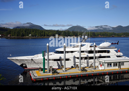 The Petro Marine Services fuel dock Ketchikan Alaska Stock Photo