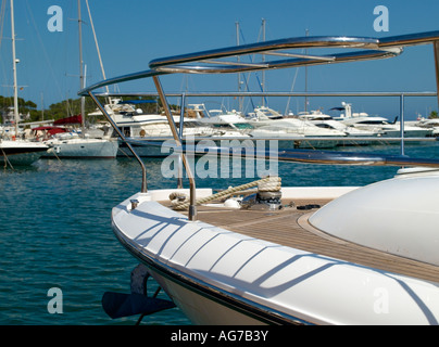 Santa Eulalia Des Riu Yacht Harbour, Ibiza Stock Photo