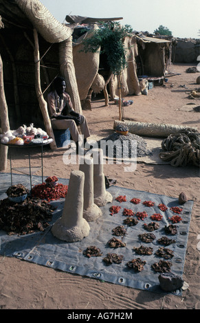 Niger Agadez Salt from Bilma for sale in market Stock Photo