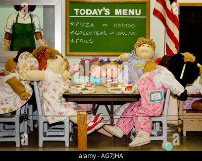 Cabage Patch Dolls display at the Babyland General Hospital in Cleveland Georgia Stock Photo