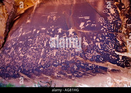 Newspaper Rock, Utah Stock Photo