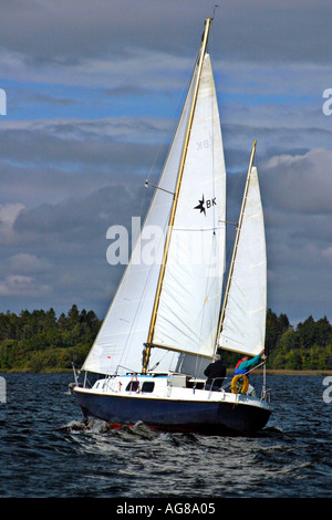 Sailing On Lough Derg Ireland Stock Photo