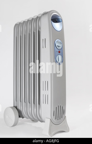 Electric radiator air heater Isolated cutout Stock Photo
