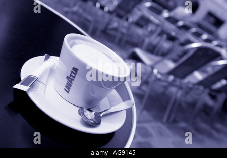 Cafe Lavazza, Coffee On Table Stock Photo