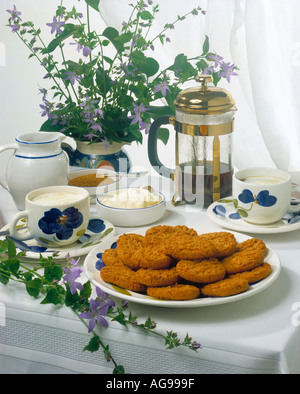 Coffee and biscuits Stock Photo