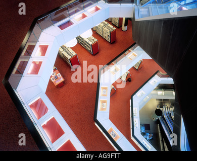 Interior of public library, The Netherlands Stock Photo