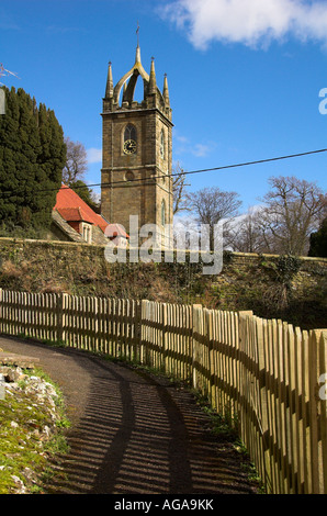 Tillington village is located on the south downs, overlooking the Rother Valley. Stock Photo