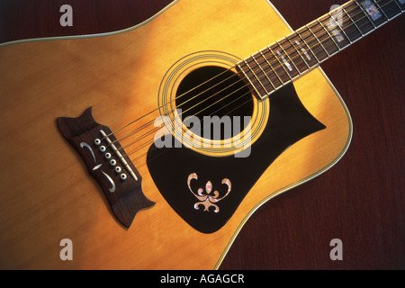 ACOUSTIC GUITAR Stock Photo