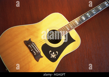 ACOUSTIC GUITAR Stock Photo