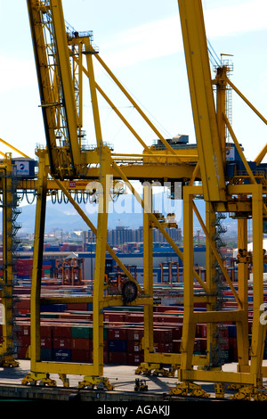 Panamax Konecrane Barcelona Spain Stock Photo