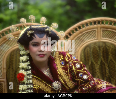 Javanese bride Stock Photo