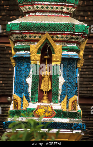 Laos, Luang Prabang, Statue at Haw Pha Bang buddhist temple Stock Photo