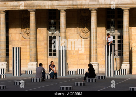 Jardin du Palais Royal Paris France Stock Photo