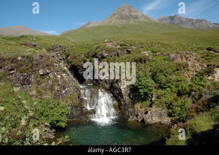 Waterfall at Glen Brittle, Isle of Skye Stock Photo