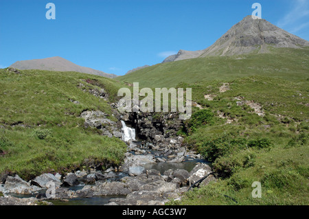 Waterfalls at Glen Brittle, Isle of Skye Stock Photo