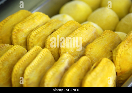 Food sold along the Coney Island boardwalk. Stock Photo