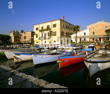 IT -  LAKE GARDA:  Bardolino Harbour Stock Photo