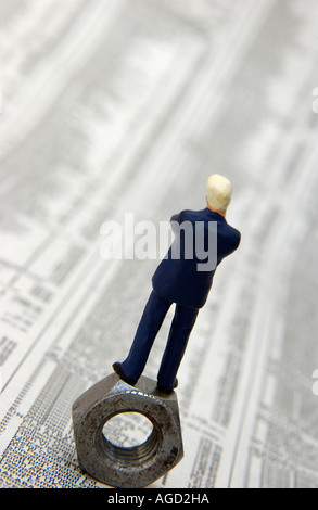 Business, the economy and the stock market - investor / finance / dealing / stockbroker concept Stock Photo